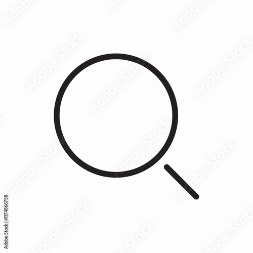 Search magnifier find zoom icon vector sign