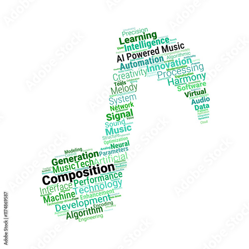 AI Powered Music Word Cloud photo