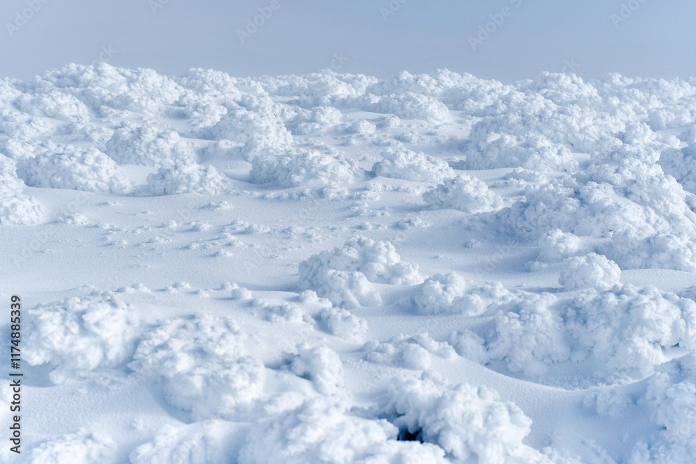 Snowy patterns shaped by winds Snowy patterns shaped by winds