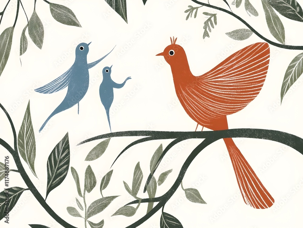 Obraz premium bird illustration