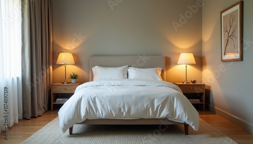 Wallpaper Mural A cozy studio room with muted tones and soft light offers a relaxed and inviting space. Torontodigital.ca