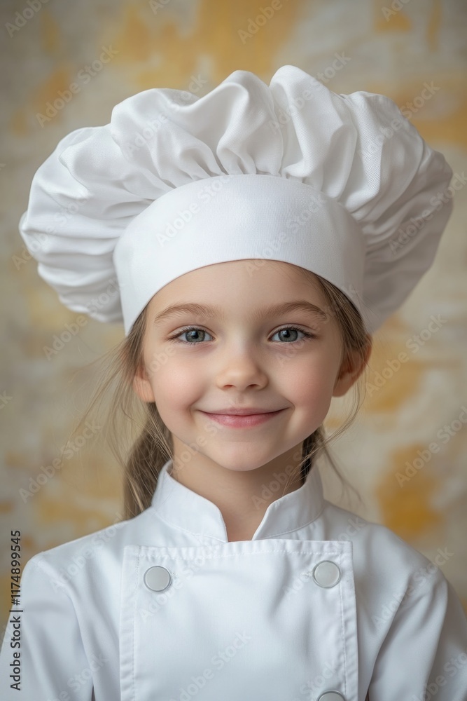Little girl in chef's hat Little girl in chef's hat