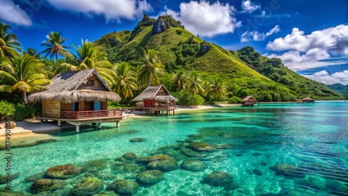 Luxurious Fijian Overwater Bungalow Resort, Yasawa Islands: Crystal Clear Waters & Tropical Paradise photo