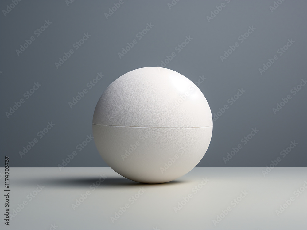White volleyball ball isolated on a grey and white background White volleyball ball isolated on a grey and white background