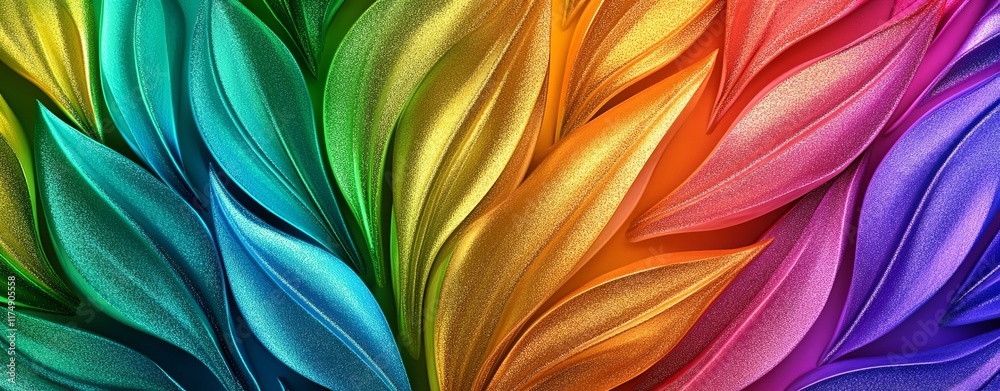 Naklejka premium Vibrant Gradient Colors from Gold to Lime Green