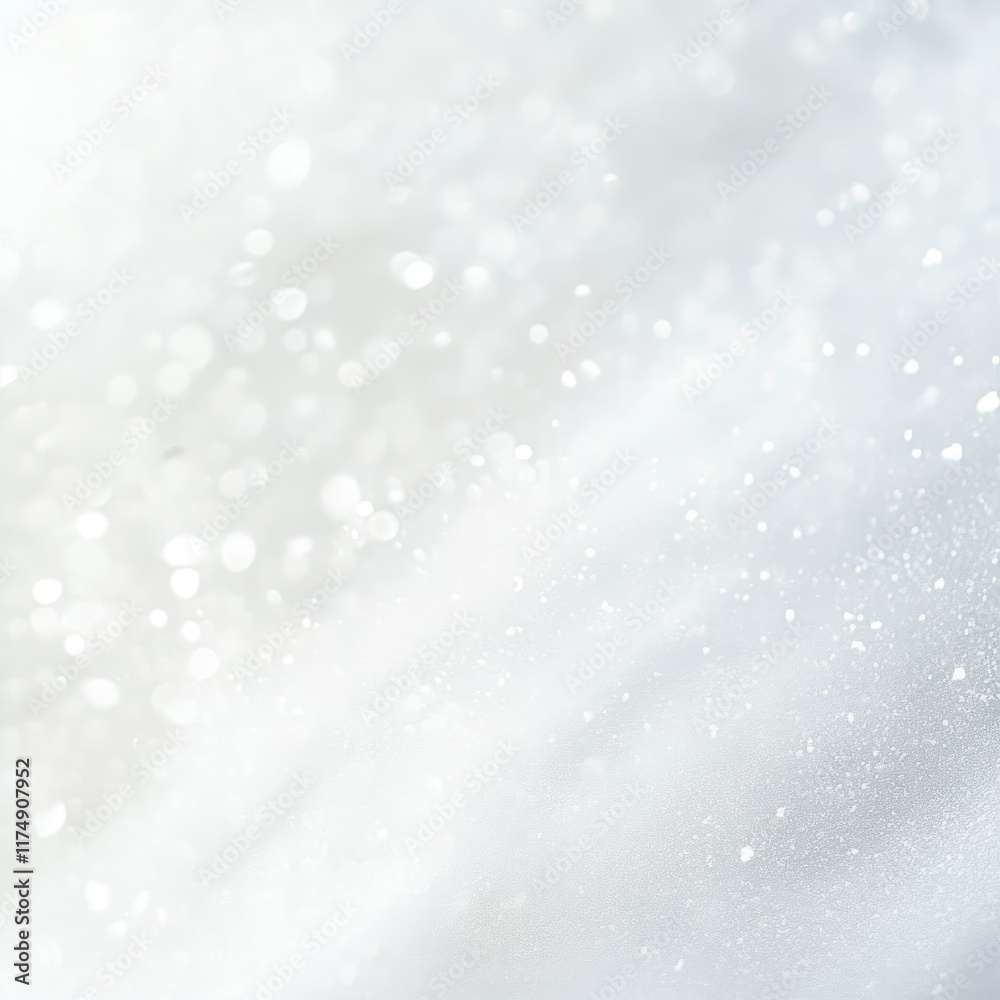 Abstract silver and white bokeh background with glittering lights and sparkles. Abstract silver and white bokeh background with glittering lights and sparkles.