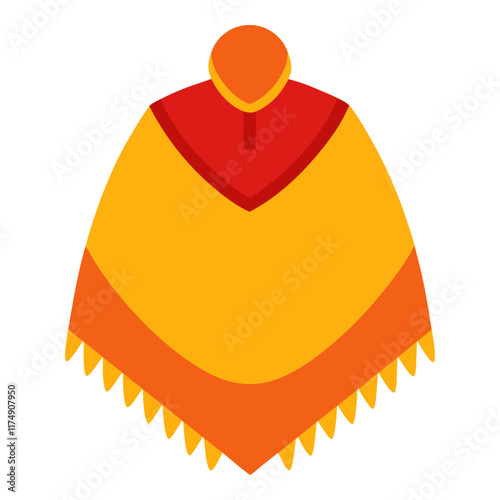 poncho vector illustration