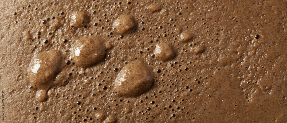Close-up of body scrub swatch on skin showcasing rich texture and detail under soft lighting Close-up of body scrub swatch on skin showcasing rich texture and detail under soft lighting