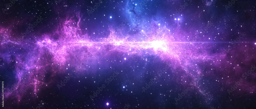 Fototapeta premium Exploring the vibrant interstellar cloud of gas and dust in the cosmos