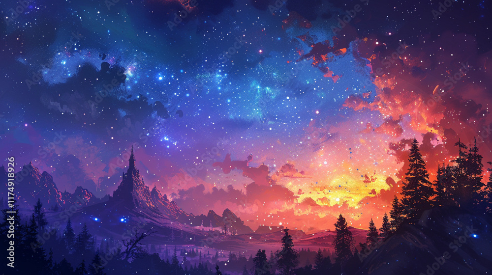 Fototapeta premium ファンタジックな景色