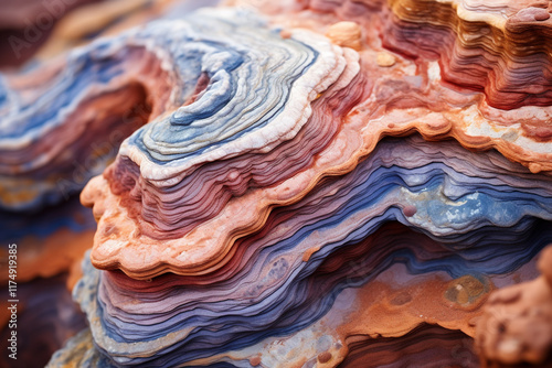 mesmerizing dance of wind erosion unveils intricate of earth's layers and textures, baring ancient secrets of geological metamorphosis that have unfolded across eons photo