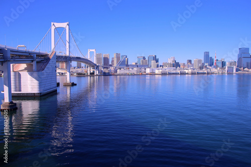 東京都　レインボーブリッジから見た街並み（ノースルート）