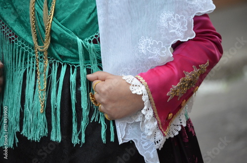 Saint Antioco, Sardinia - 04.16.2018: Religious procession of Sant'Antioco photo