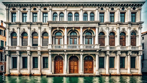 Minimalist Venice Library Facade: Sansoviniana Architectural Detail photo