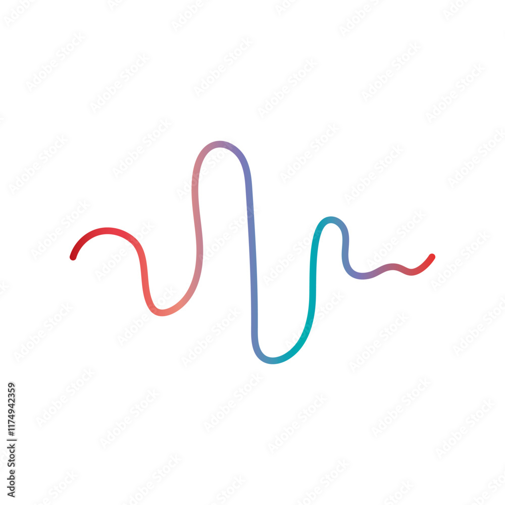 Audio technology, music sound waves vector icon illustration