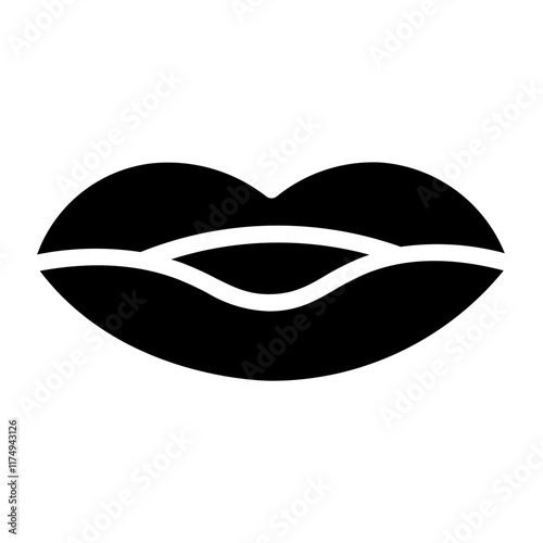 Lips Medical Plastic Glyph Icon