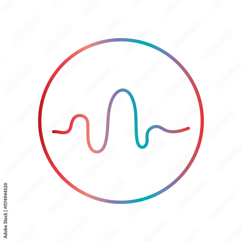 Audio technology, music sound waves vector icon illustration Audio technology, music sound waves vector icon illustration