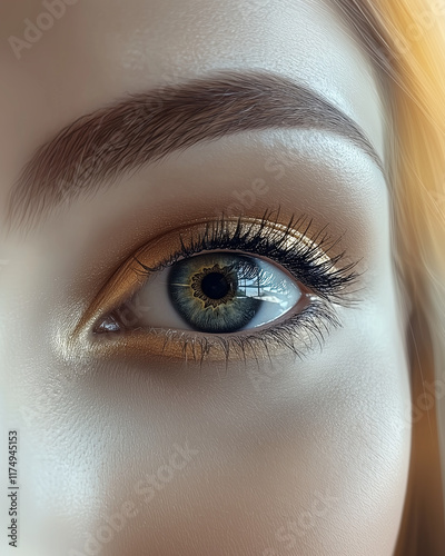 Radiant close-up of a young...