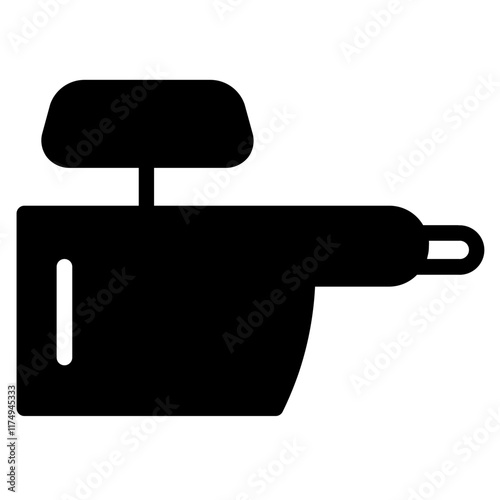 Plastic Steam Cleaner Glyph Icon