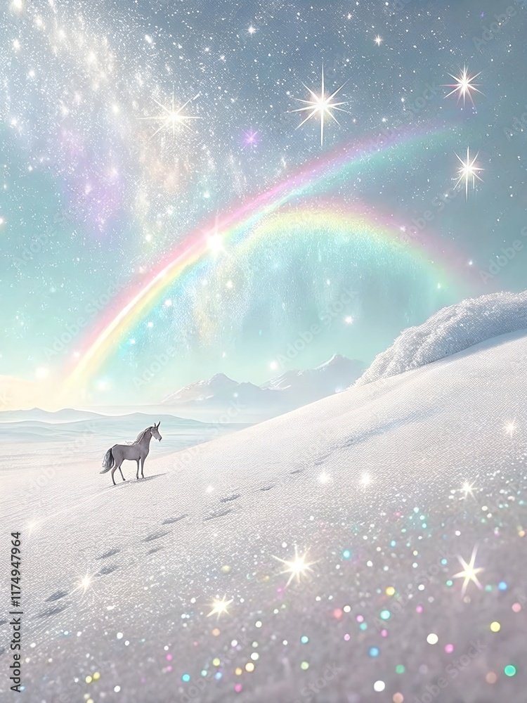 Landscape with a Unicorn and Celestial Rainbow Landscape with a Unicorn and Celestial Rainbow
