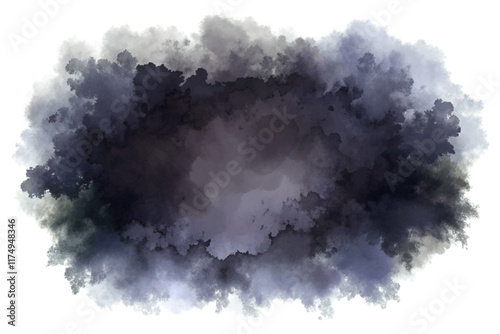 Abstract dark cloud, smoky texture, artistic background, digital painting, moody atmosphere, versatile design element.