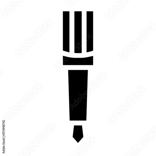 Ink Pen Writing Glyph Icon