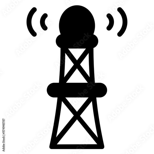 Journalism News Signal Glyph Icon