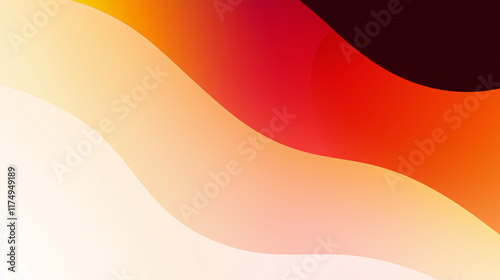 Abstract Wave Background with Calming Orange Gradient Design