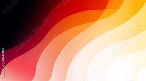 Abstract Wave Background with Calming Orange Gradient Design