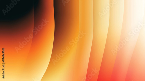 Abstract Wave Background with Calming Orange Gradient Design