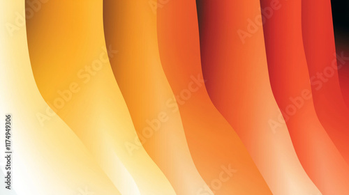 Abstract Wave Background with Calming Orange Gradient Design