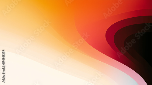 Abstract Wave Background with Calming Orange Gradient Design