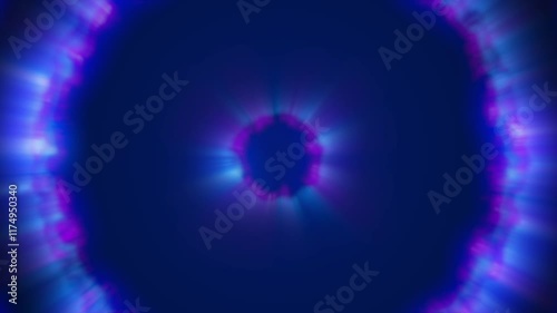 Abstract Neon Fantasy Circles.