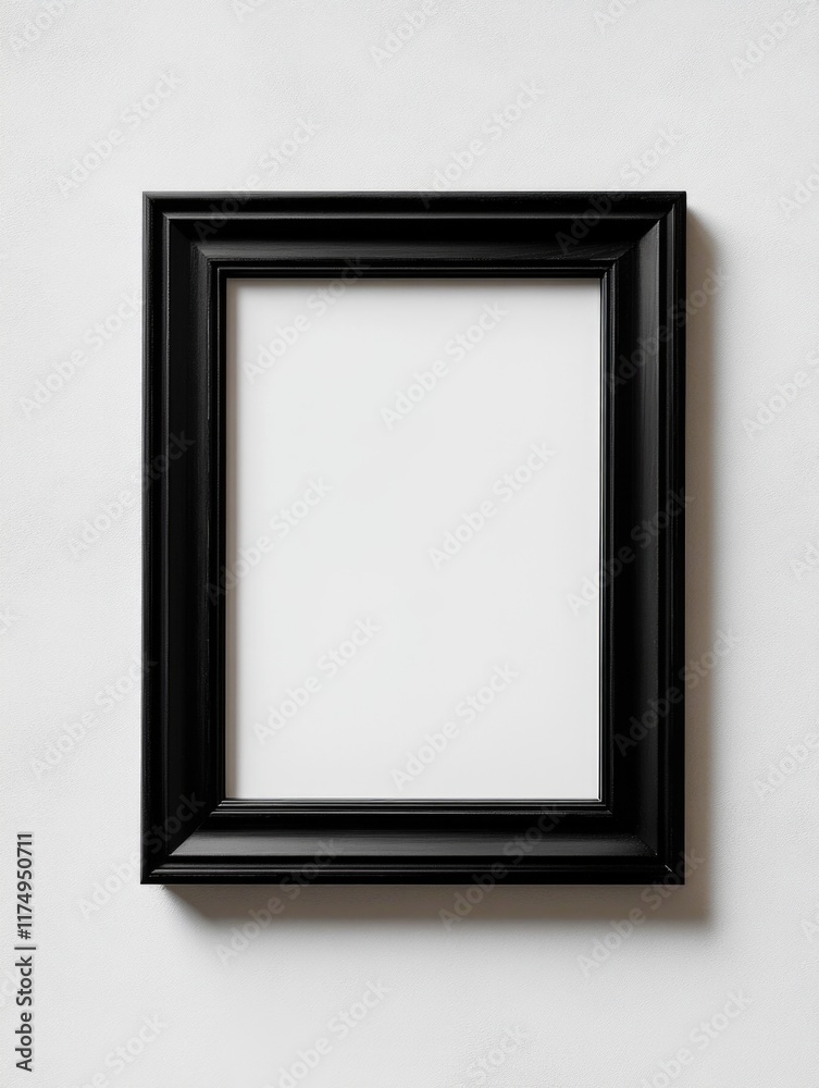 Black Picture Frame on White Wall