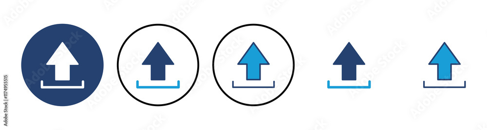 Upload icon vector. load data symbol Upload icon vector. load data symbol