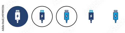 Usb icon vector. Flash disk icon vector