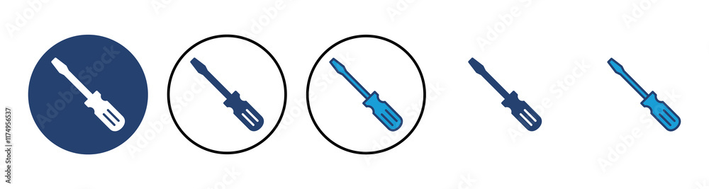 Screwdriver icon vector. tools icon vector Screwdriver icon vector. tools icon vector