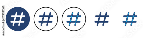 Hashtag icon vector. hashtag symbol