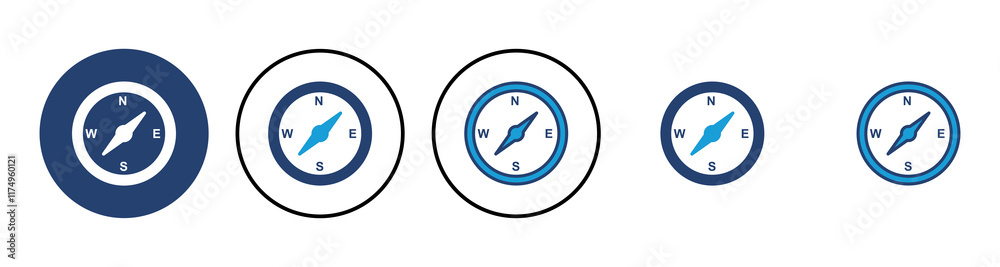 Compass icon vector. arrow compass icon vector Compass icon vector. arrow compass icon vector