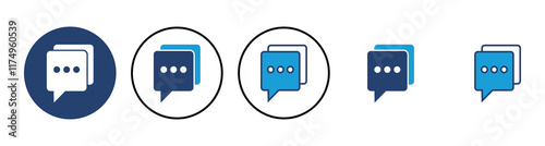 Chat icon vector. speech bubble icon. comment icon vector. message. contact us