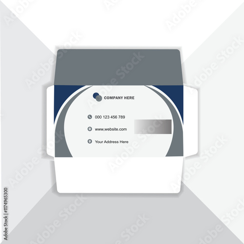 vector modern envelop mockup