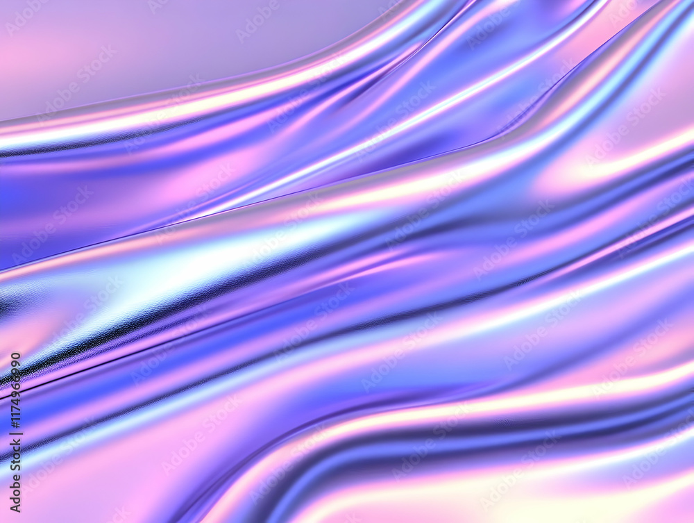 Fototapeta premium Abstract 3D Purple Iridescent Background