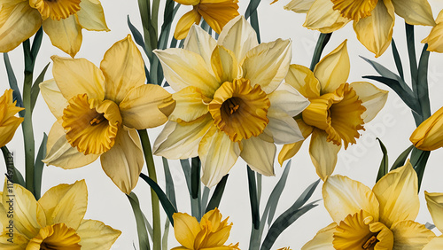 A beautiful and bright floral illustration with warm colors and a springy feel.