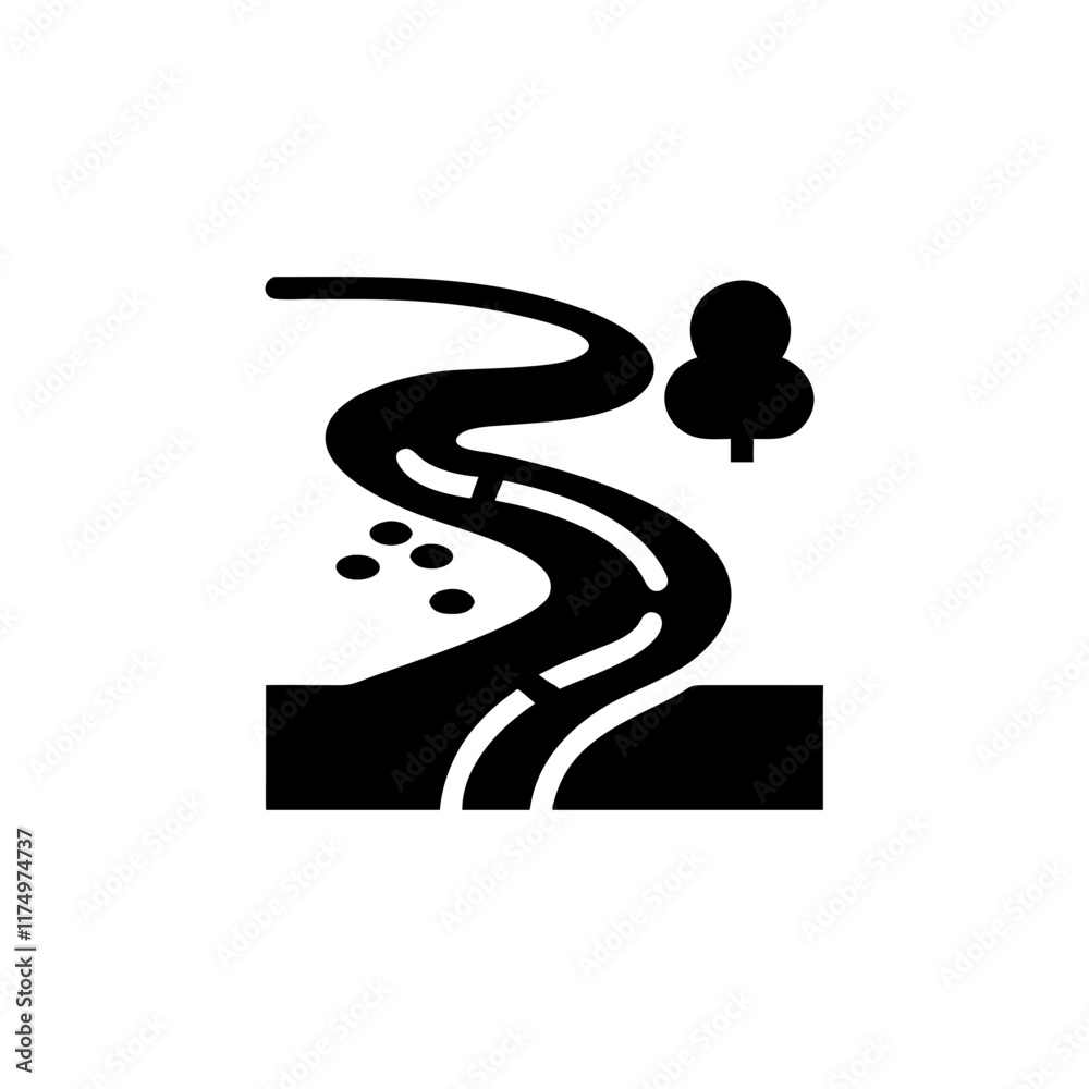River icon isolated on transparent background
River icon isolated on transparent background