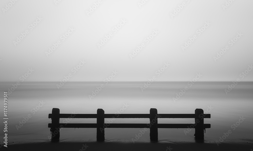 Naklejka premium Ocean landscape background