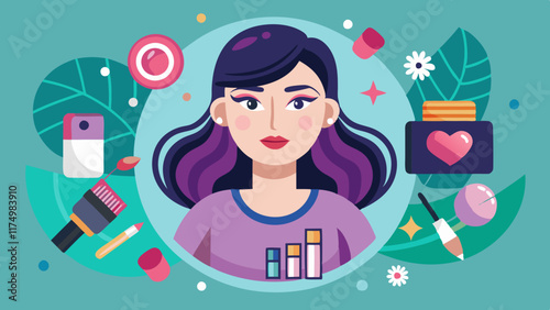 Female makeup artist conducting a makeup masterclass in the beauty industry.