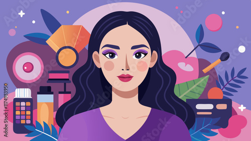 Collection of beauty products for facial care.