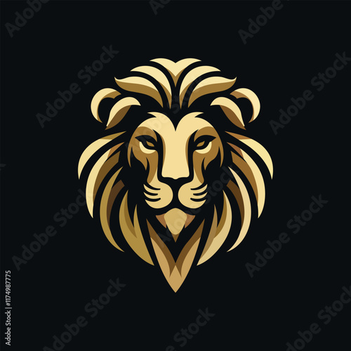 Shumba Lion Face Logo Vector