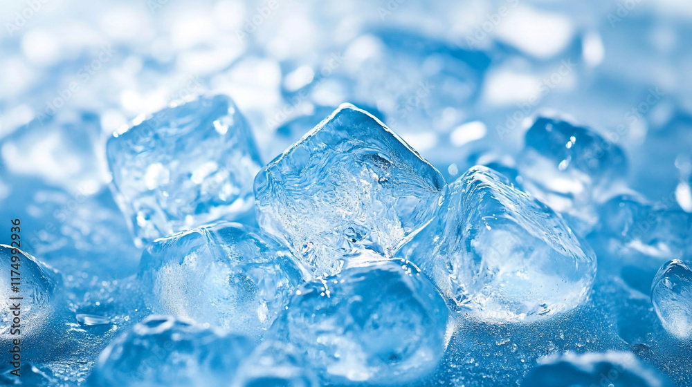 ice cube background cool water freeze, Crystal clear ice cubes background, top view ice cube background cool water freeze, Crystal clear ice cubes background, top view