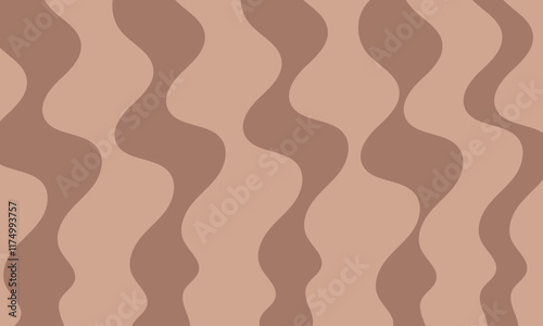 Abstract  cream waves background. Fluid lines ornament. Vector illustration